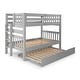 preview thumbnail 21 of 25, Taylor & Olive Trillium Twin over Twin Bunk Bed with Ladder, Trundle