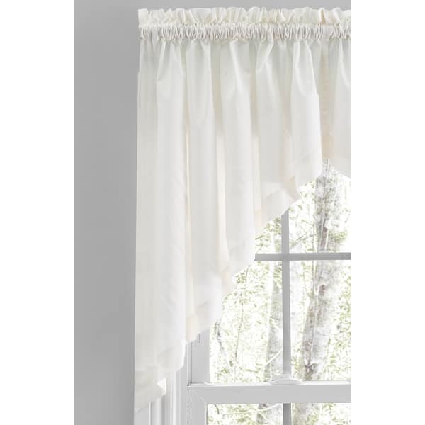 Simplicity Rod Pocket Kitchen Curtains Tier Swag Or Valance Sold Separately Overstock 31826739