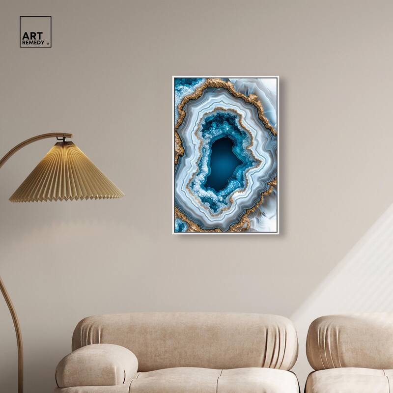 Gilded Geode Eye II Canvas by Art Remedy