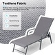 preview thumbnail 11 of 72, Outdoor Patio Lounger Aluminum Adjustable Chaise Lounge Chairs with Arms (Set of 2/4) - See Picture