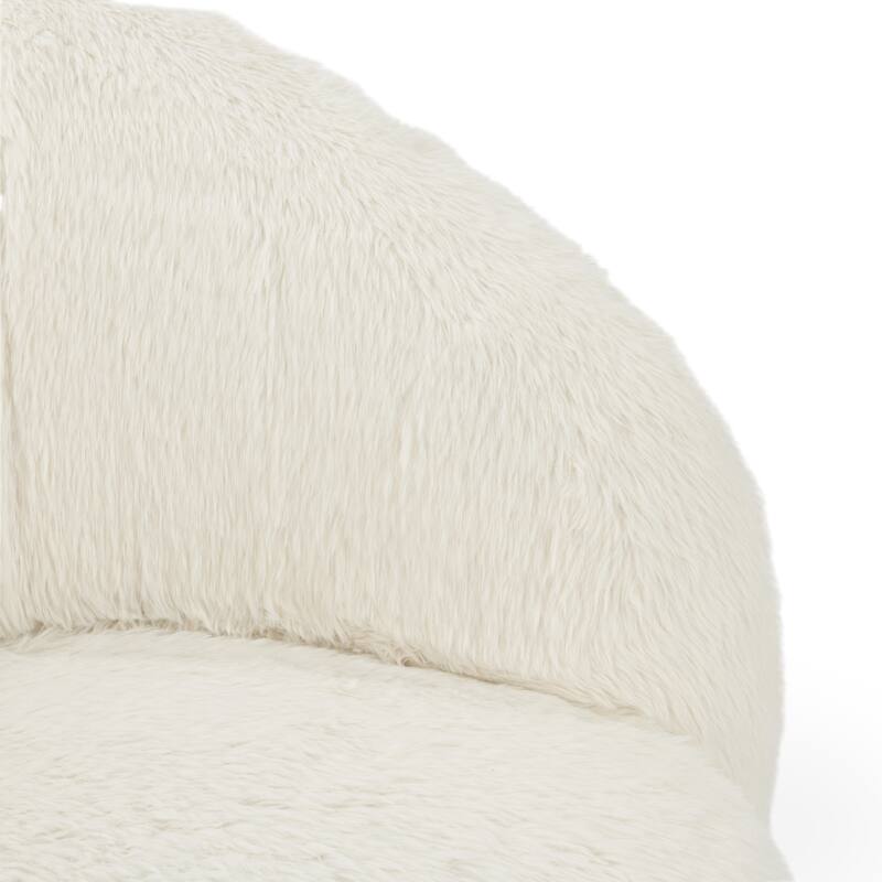 Classic Home Adley Plush Swivel Accent Chair