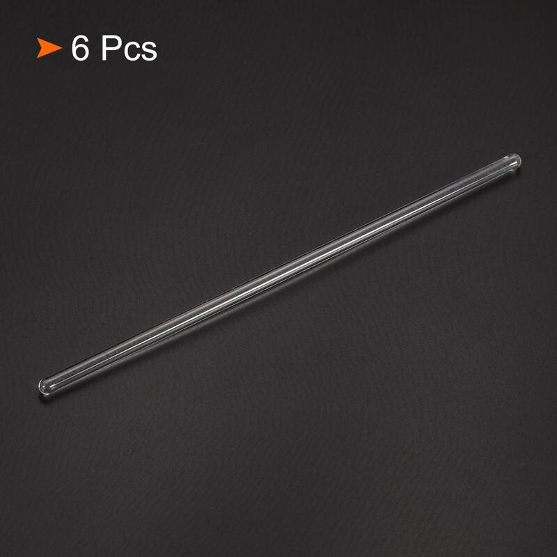 3.3 Borosilicate Glass Stick 4mm Dia Stir Rod Mixing Tools 6Pcs