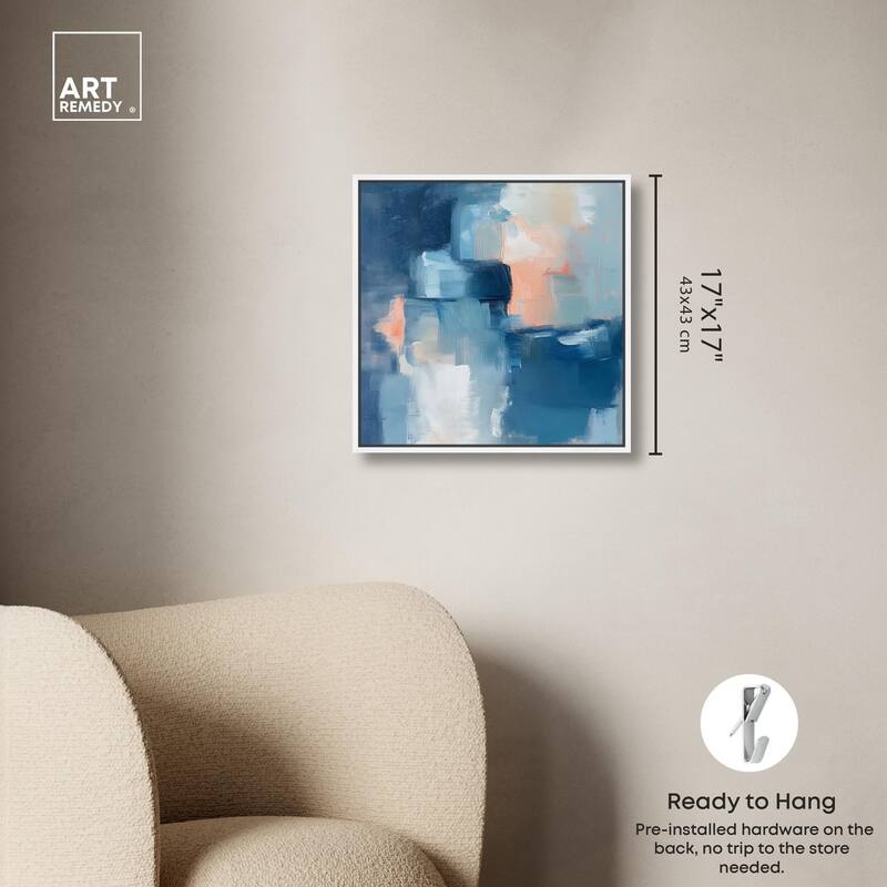 Whispering Blue I Canvas by Art Remedy