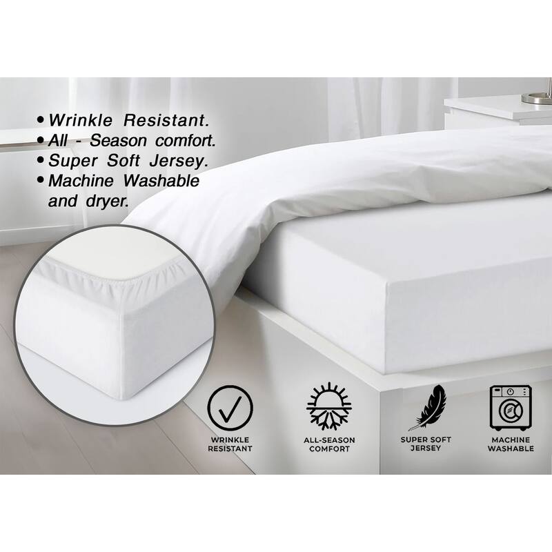 OrganicClub Ultra Soft Cotton Fitted Sheet