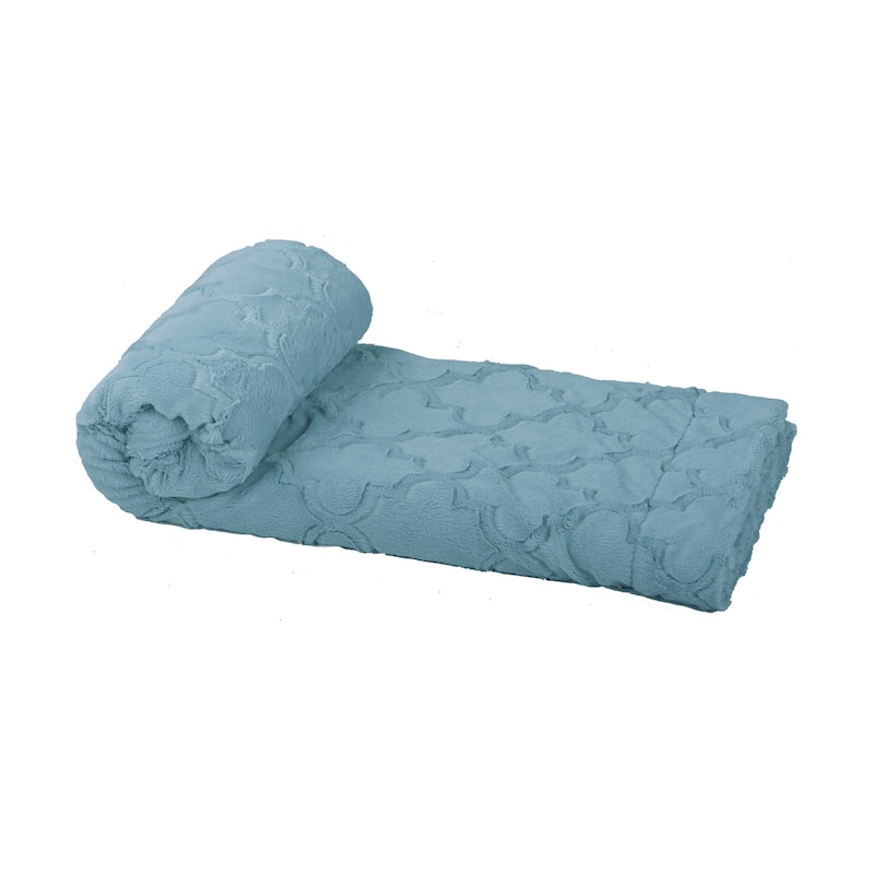 Ashley Brushed Fauxfur Throw with Sherpa and Borrego Backing