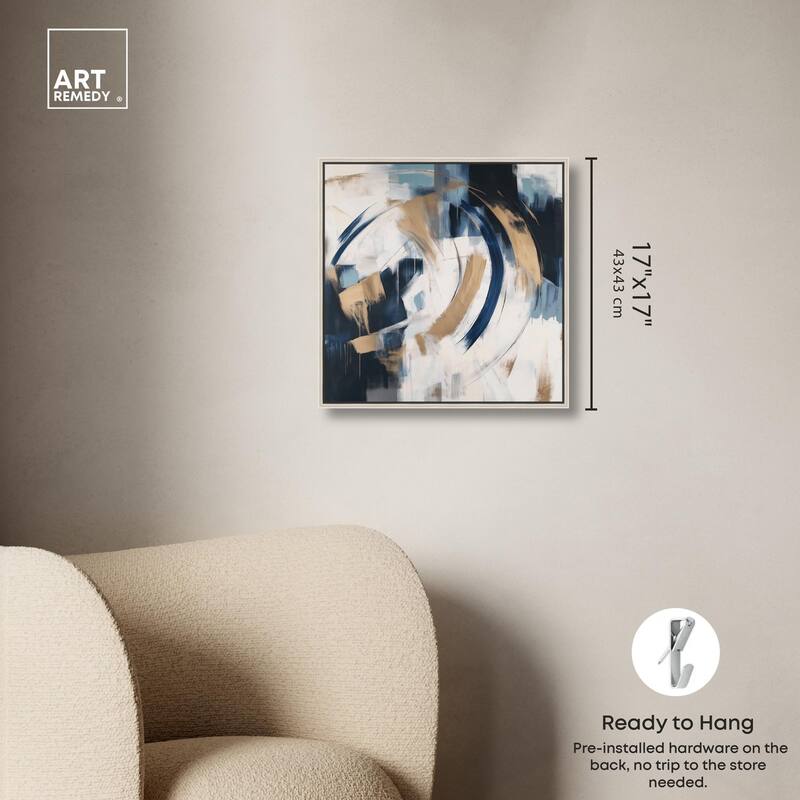 Golden Vortex I Canvas by Art Remedy