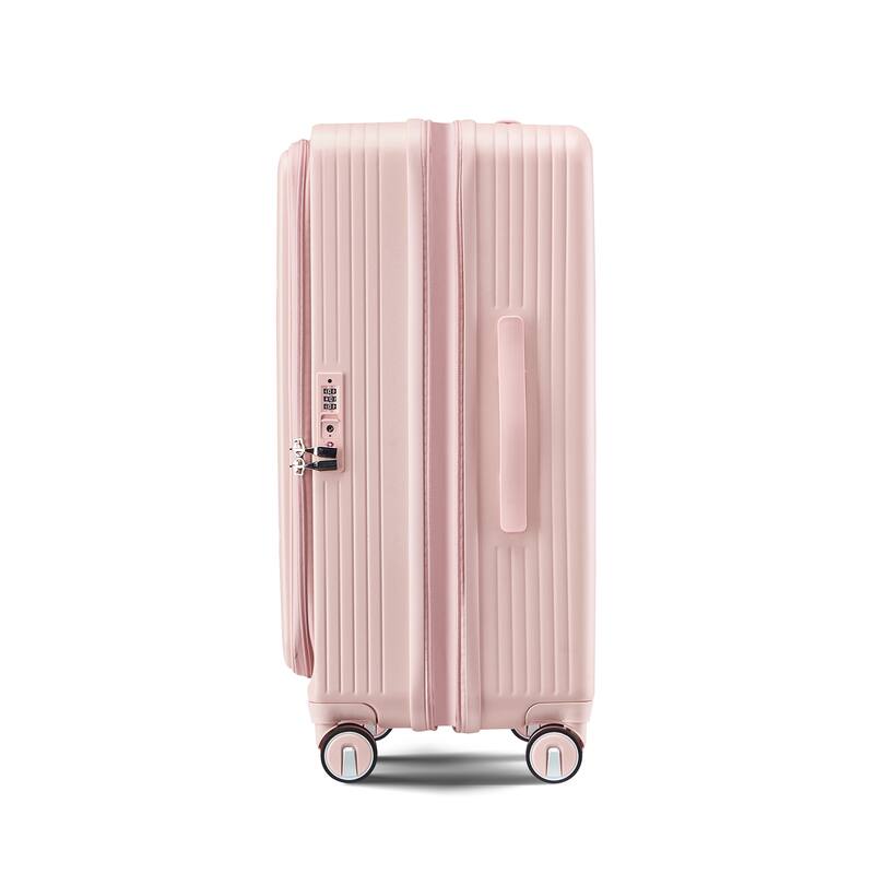 Luggage Sets 3 Piece(20/24/28), Expandable Carry On Luggage with TSA Lock, Hard Shell Suitcase w/ Front Pocket & Spinner Wheels