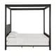 preview thumbnail 5 of 9, Monson Black Finish Metal Canopy Queen Bed by iNSPIRE Q Modern
