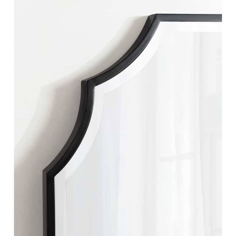 Kate and Laurel Deavere Scalloped Wall Mirror - 22x32
