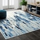 preview thumbnail 5 of 7, Abani Porto Contemporary Abstract Area Rug 8'11" x 12' - Blue