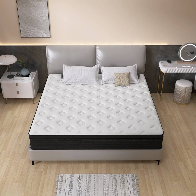 CHEVNI 14" Pillow Top Medium Pocket Spring Hybrid Twin Mattress