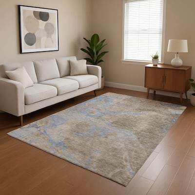 Premium Washable Super Soft Abstract Watercolor Mayfield Rug
