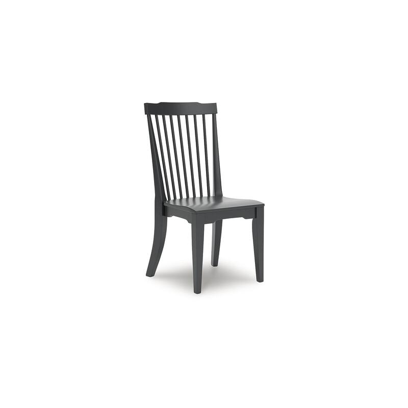 Signature Design by Ashley Mendinfort Black Dining Chair (Set of 2) - 21"W x 23"D x 40"H