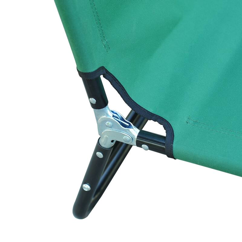 Foldable Outdoor Lounge Chair Camping Tanning Chair with 5-Position Adjustable Backrest for Beach Pool Patio