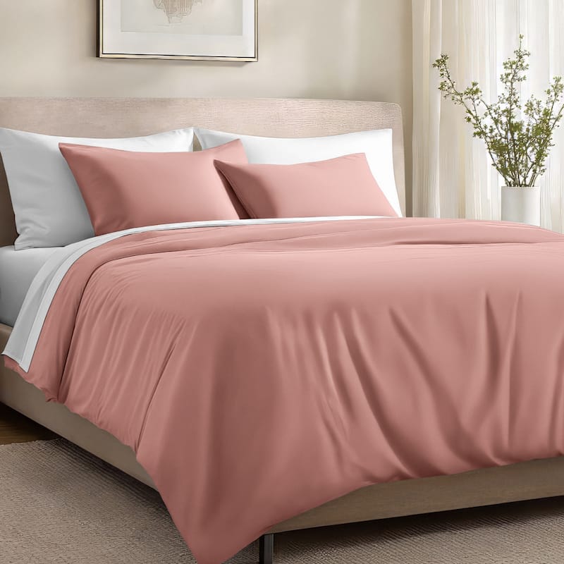 Bare Home Organic Cotton Duvet Cover Set - Smooth Sateen Weave