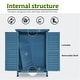 preview thumbnail 21 of 43, MCombo Small Outdoor Storage Cabinet Shed with Double Doors (24.6" x 18.3" x 38.2"), Wooden 0985