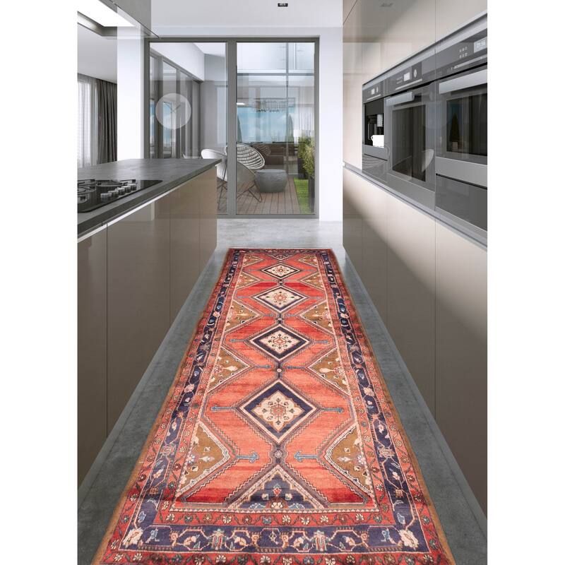 ECARPETGALLERY Hand-knotted Konya Anatolian Dark Copper Wool Rug - 3'6 x 9'9