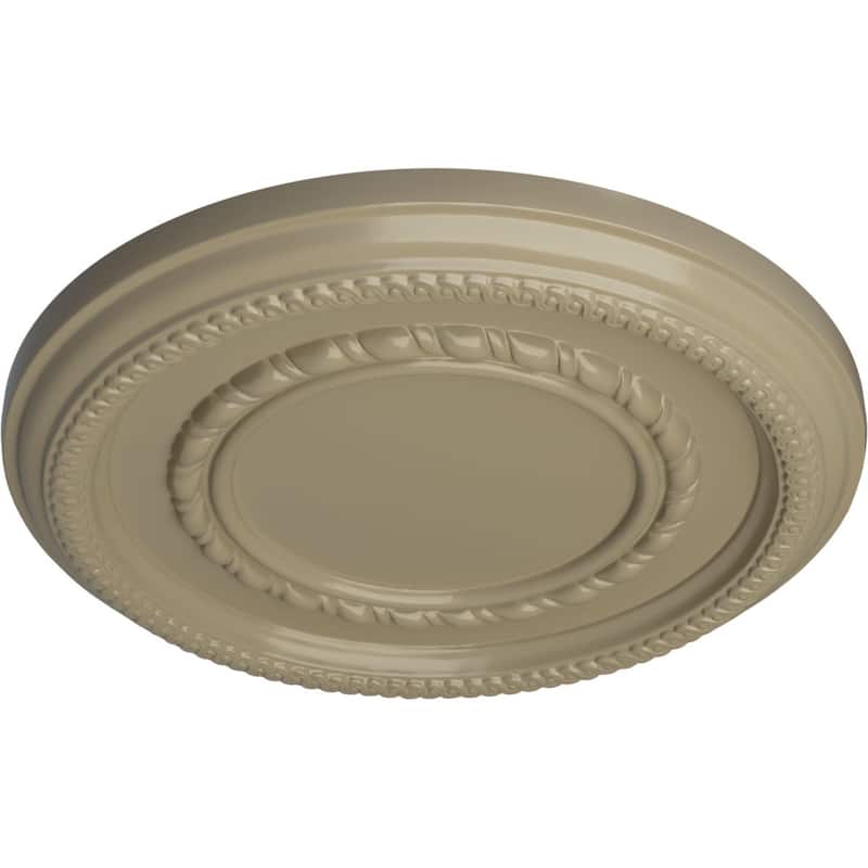 12 5/8"OD x 1 1/8"P Federal Roped Small Ceiling Medallion