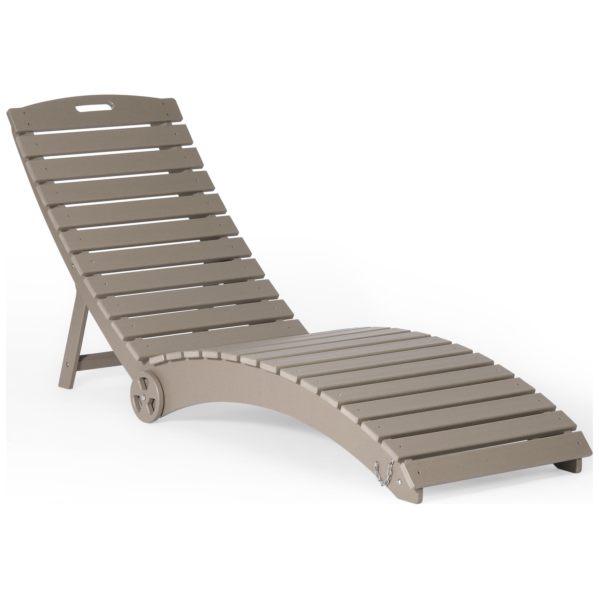 Hunter Folding Pool Lounge Chair with Wheels