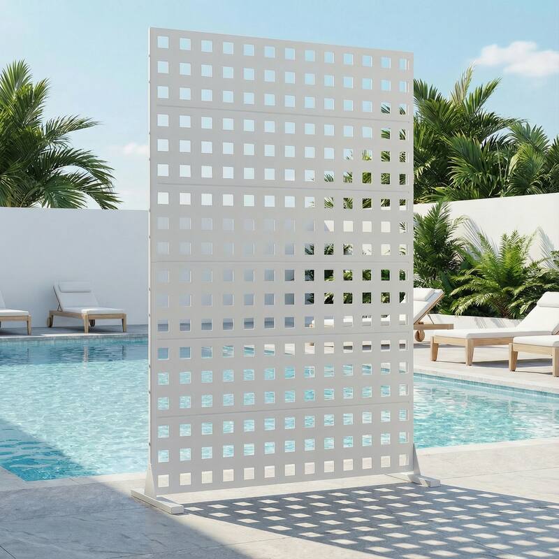 Outdoor Rectangle Privacy Screens Metal Screen Fence Panel