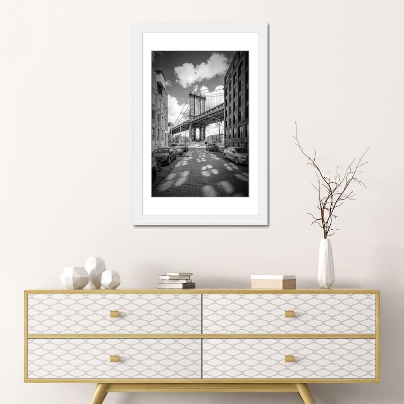iCanvas "New York City Manhattan Bridge" by Melanie Viola PFA