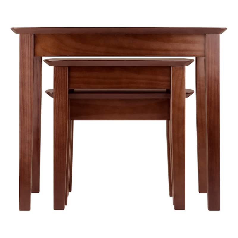 Bradley 3-Pc Nesting Table Set, Walnut - 26.8" x 18.7" x 21.9"