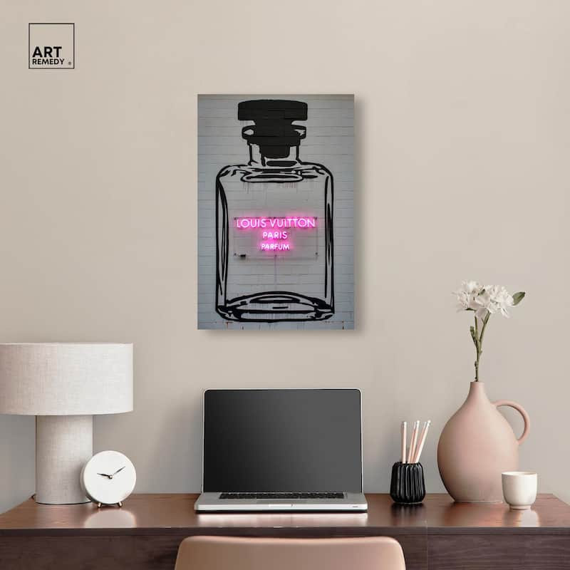 Parisian Parfum Pop Canvas by Art Remedy, Gallery Wrapped