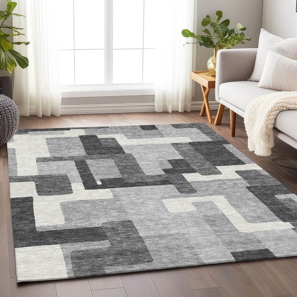 Premium Washable Super Soft Modern Geo Mayfield Rug