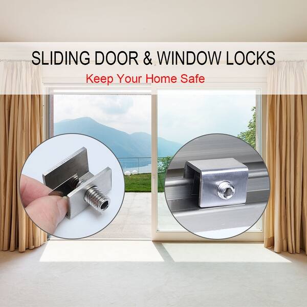 Shop 2pcs Sliding Window Locks Stainless Steel Door Transom