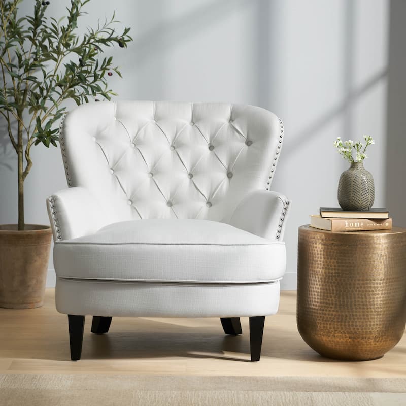 Modern Accent Chair Upholstered Foam Filled Living Room Chairs Comfy Reading Chair