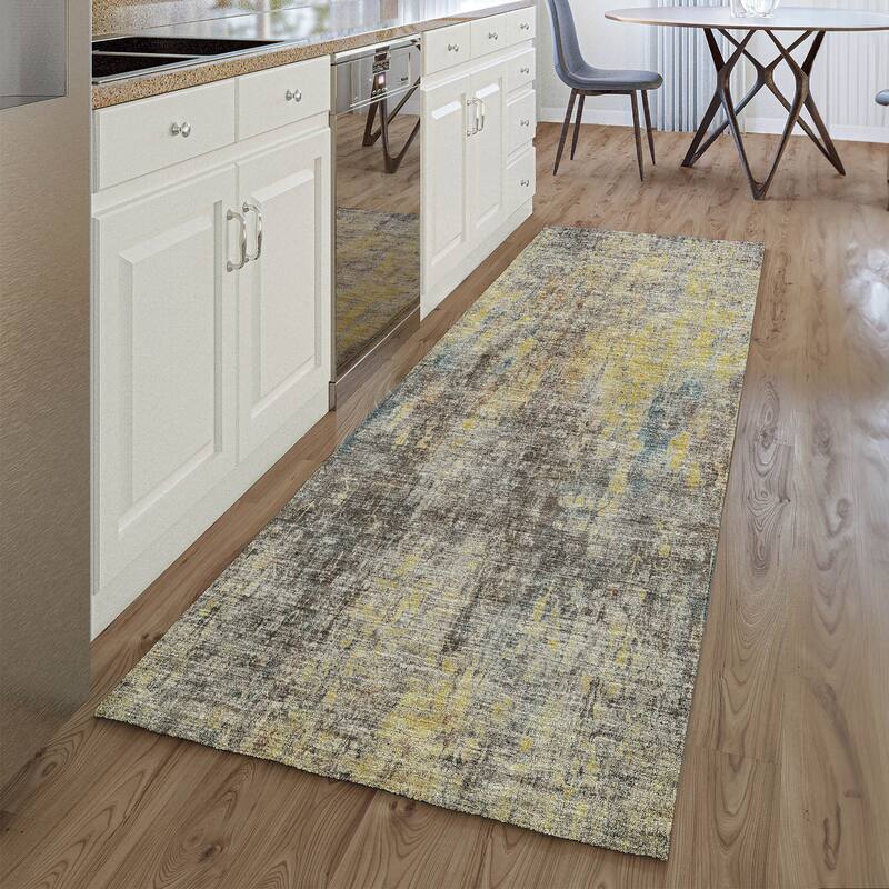 Premium Washable Super Soft Solid Ombre Mayfield Rug - Mocha - 2' 3" x 7' 6" - Runner