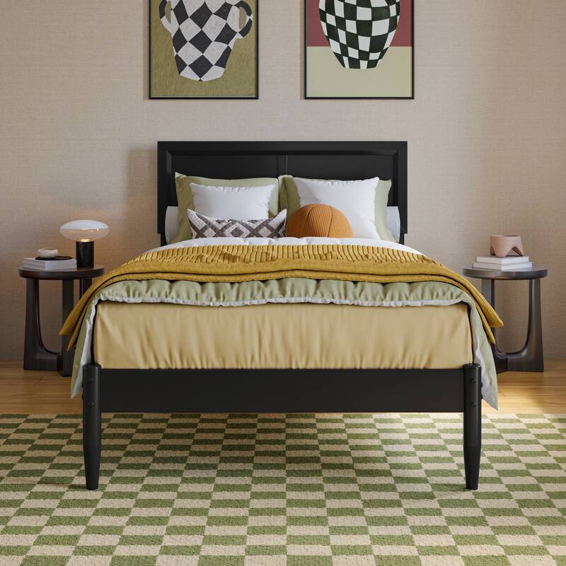 Ellarie Platform Bed with Adjustable Headboard