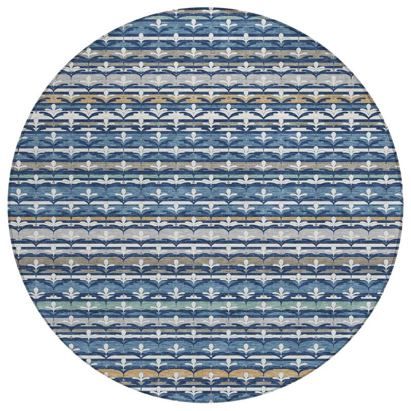Machine Washable Indoor/ Outdoor Stripe Bramlage Chantille Rug