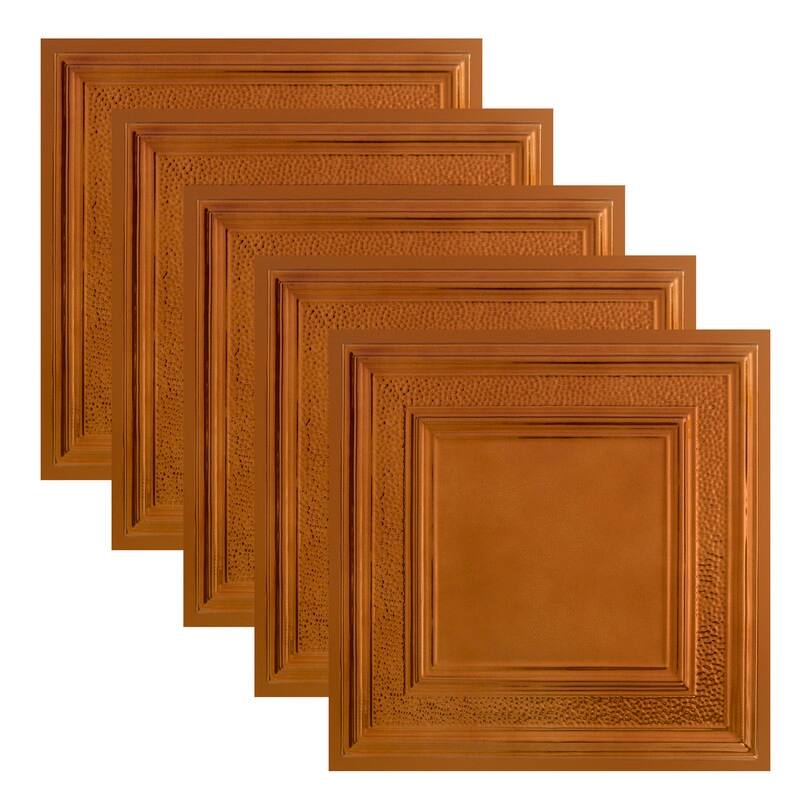 Great Lakes Tin Milwaukee Lay-in Ceiling Tile - Copper - 2 x 2