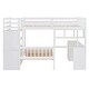 preview thumbnail 13 of 34, Storage-Savvy Design Full over Twin Bunk Bed with Desk, Drawers and Shelves