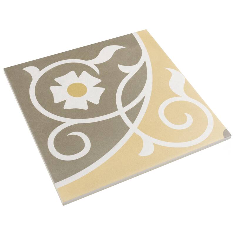 Merola Tile Caprice Loire Encaustic 7.86" x 7.86" Porcelain Floor and Wall Tile