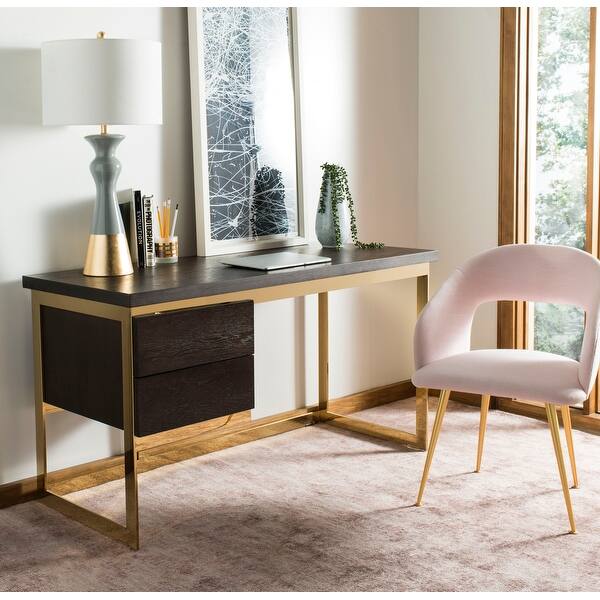 Shop Safavieh Couture Castille Oak Gold Commerical Grade Desk On Sale Overstock 22965011