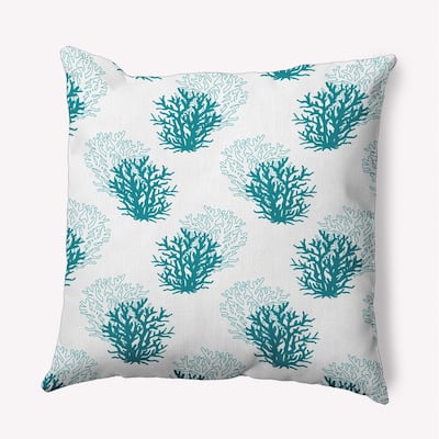 Coral Pattern Decorative Throw Pillow