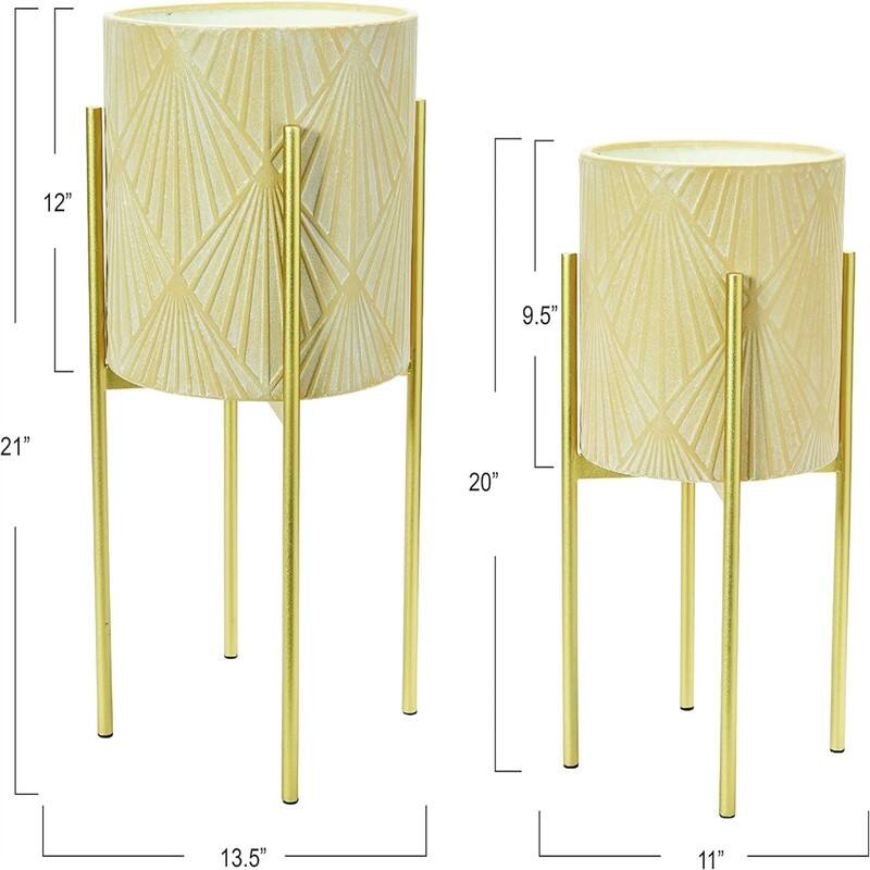  Metal Planters with Stands