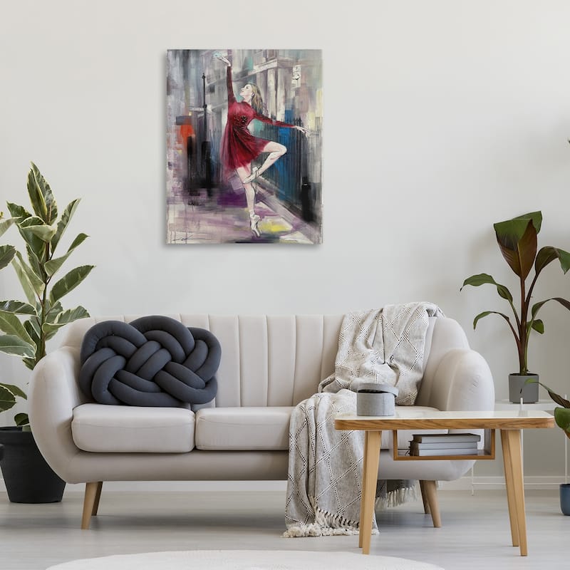 Stupell Ballet on City Street Canvas Wall Art Design By Lucille Lee