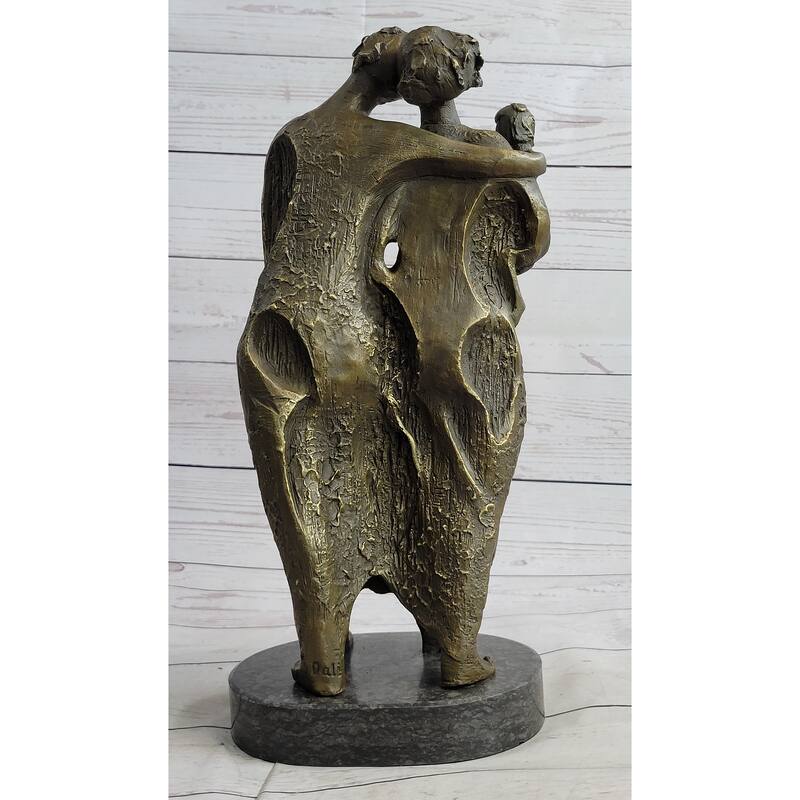 Salvador Dali Abstract Couple With Baby Modern Art Bronze Sculpture Statue Decor