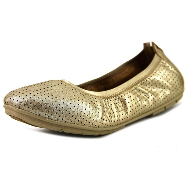 clarks gold ballet pumps