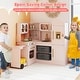 preview thumbnail 24 of 28, Costway Corner Kitchen with Lights and Sounds Interactive Wooden - See Details