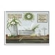 preview thumbnail 11 of 20, Stupell Farmhouse Bathroom Counter Still Life Motivational Phrases Framed Wall Art - Blue 14 x 11 - White