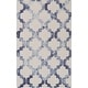 preview thumbnail 7 of 21, Hand-Hooked Rushden Moroccan Trellis Wool Area Rug Navy - 9' x 13'