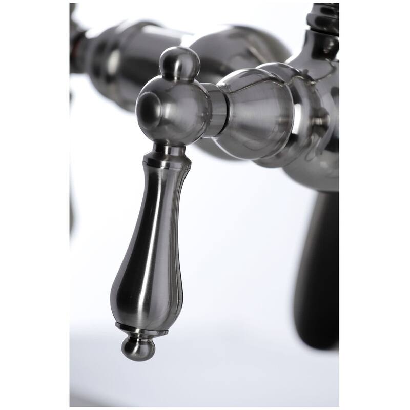 Kingston Brass Vintage Deck Mounted Clawfoot Tub Filler with Built-In