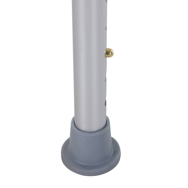 Blue Modern 20.5" 6-Level Adjustable Curved Bath Stool with Non-Slip Design