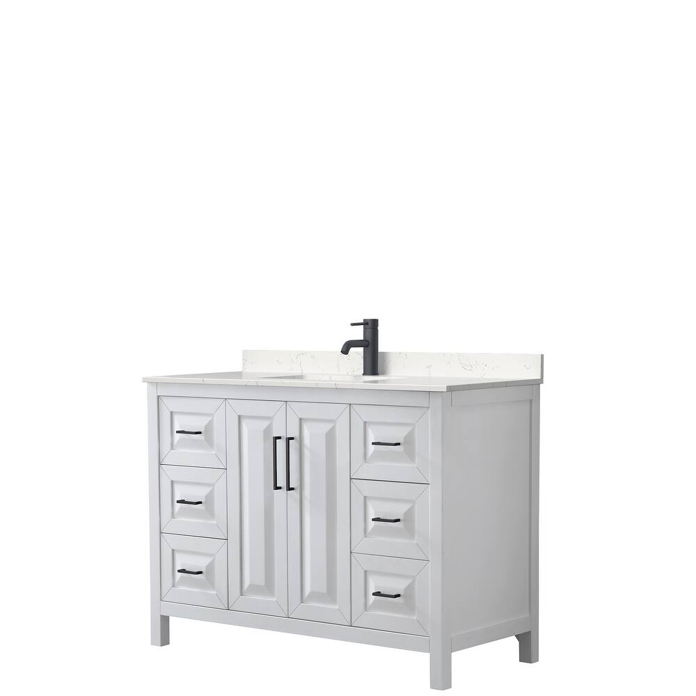 Daria 48 Inch Single Vanity, Cultured Marble Top