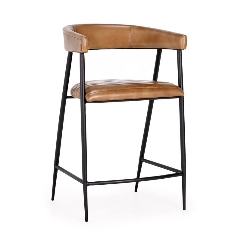 Classic Home Preston 26" Leather Counter Stool