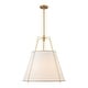 preview thumbnail 92 of 91, Mid Century 4-Light Conical Fabric Shade Lantern Pendant Ambient Light